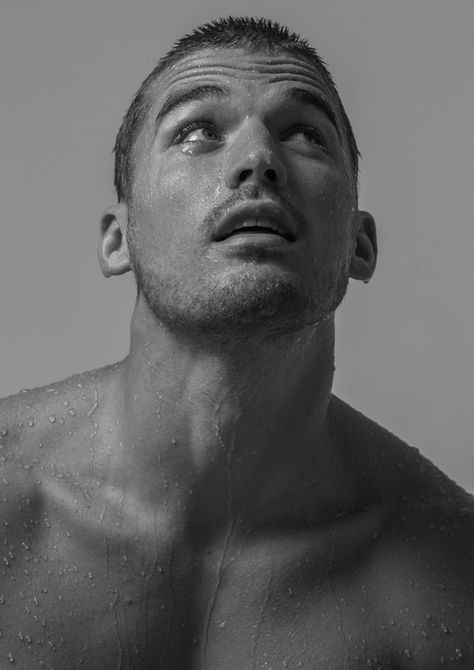 Kerry Degman for Ron Dorff Male Swimmers, Nathan Owens, Scruffy Men, Wet Dreams, Swedish Brands, Country Singers, Simple Image, Male Face, Playing Guitar