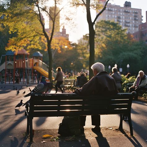 "#Autumn Park Solitude: An #elderly person sits in #contemplation on a #park bench, bathed in the soft #autumn light. #autumnvibes #nature #serenity #contemplative #view #aiart #aiphoto #stockcake ⬇️ Download and 📝 Prompt 👉 https://stockcake.com/i/autumn-park-solitude_220434_41106" Park Bench Aesthetic, Soft Autumn Light, Sitting In The Park, Nature Serenity, Sky Digital, Dim Gray, Autumn Park, Shot List, Autumn Lights