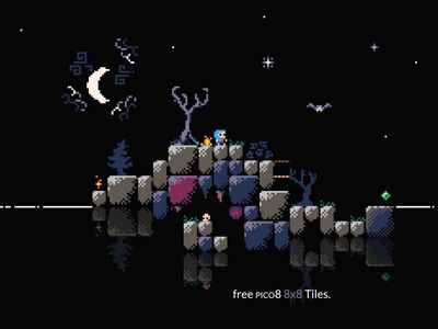 8x8 Pico 8 Free Tile pixelart gaming oldschool pico8 pixelart gamedev indiegame gamedesign illustration graphicdesign design Pico 8, Pixel Art Platformer, Game Mockup, Pixel Game Art, Platformer Game, Game 2d, Pixel Art Background, Pixel Art Tutorial, Easy Pixel Art