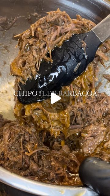 Alex Rios on Instagram: "Chipotle’s Barbacoa 🌶️ recipe ⬇️

Barbacoa

3 lbs chuck roast, cut into 2 inch chunks
1/2 cup beef broth (or chicken broth or even water)
2 tbsp of chipotle peppers in adobo sauce
4 cloves garlic
2 tbsp apple cider vinegar
Juice of 1 lime
1 tbsp oregano
2 tsp cumin
2 tsp salt
1 tsp black pepper
1/2 tsp ground cloves
2 whole bay leaf

Cut chuck roast in 2 inch chunks. Season with salt $ pepper. Sear on high heat. Place all other ingredients in the blender except bay leaf. Blend till smooth. Place all beef back in pressure cooker along with the sauce and 1-2 cups of beef broth (enough to almost cover the meat). Pressure cook on medium high for 45 min or slow cook for 3-4 hours. Shred beef, add broth back to the meat.

Cilantro lime rice

2 cups of long grain rice
3 Chipotle Beef Barbacoa, Chipotle Barbacoa Recipe, Chipotle Barbacoa, Wonder Pot, Pressure Cooker Steak, Chipotle Beef, Fajita Veggies, Chipotle Peppers In Adobo Sauce, Shredded Beef Recipes