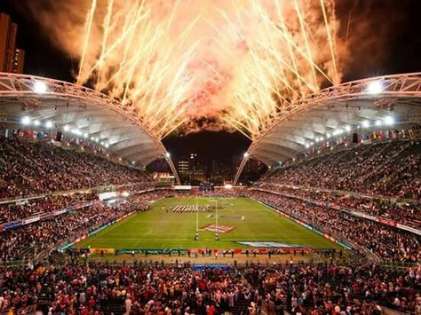 Hong Kong Stadium, sight for Rugby Sevens 2015 tourney. Fireworks Birthday, Rugby 7s, Rugby Sevens, Wan Chai, Causeway Bay, Victoria Harbour, Cathay Pacific, Drink Plenty Of Water, Fireworks Display