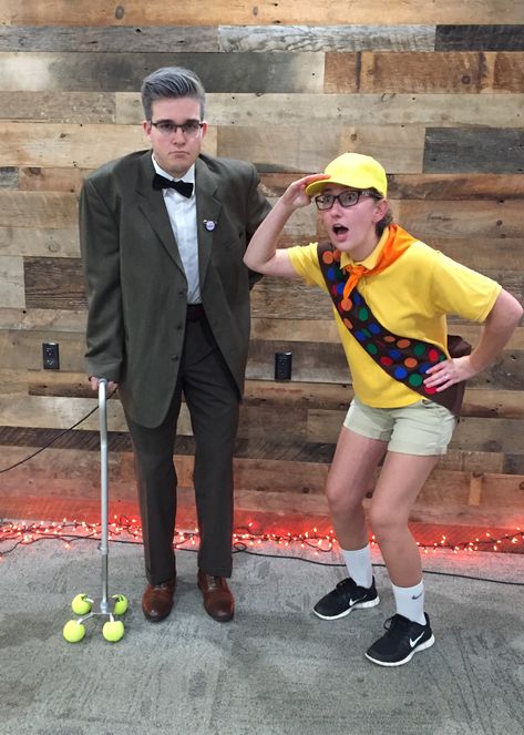 Goofy Costume Men, Mr Fredrickson Costume, Carnival Customs Ideas, Mr Fredrickson, Russell And Mr Fredrickson Costume, Up Movie Halloween Costume Couple, Diy Mens Disney Costume, Mens Movie Character Costumes, Disney Characters Costumes Diy