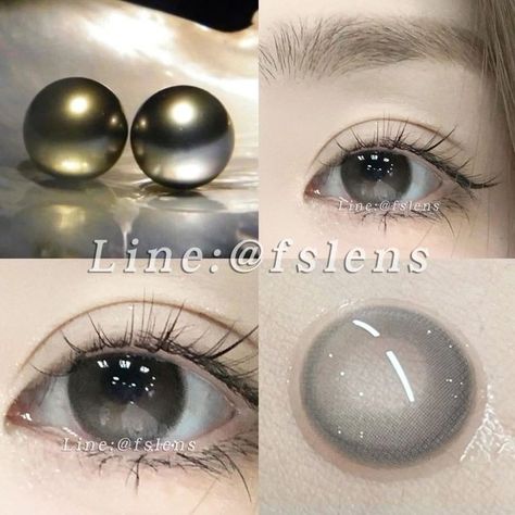 Doll Contact Lenses, Pretty Contact Lenses, Eye Lens Colour, Cosmetic Contact Lenses, Eye Contacts, Beautiful Eyes Color, Doll Eye Makeup, Makeup Accesories, Asian Eye Makeup