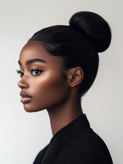 Elegant Sleek Bun Hairstyles for Every Occasion Sleek Bun Hairstyles, High Buns, Two Buns, Half Bun, Low Buns, Knot Bun, Hair To One Side, Twist Bun, Sleek Bun