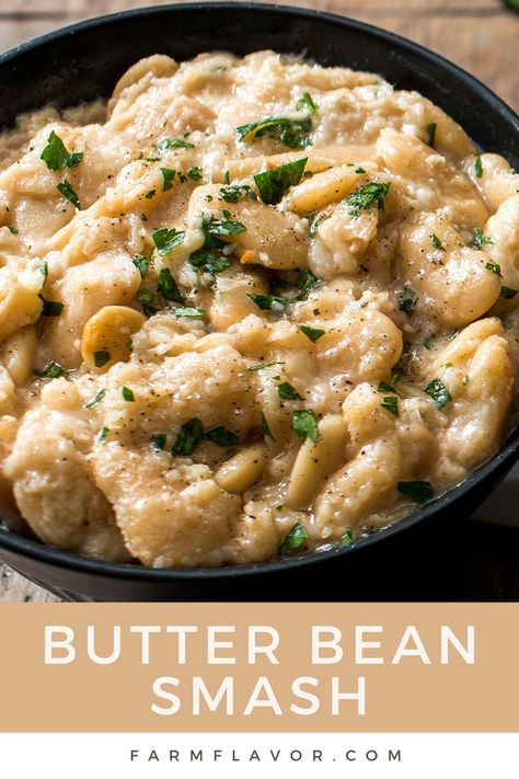 Butter Bean Smash Butter Bean Recipes Healthy, Creamy Butter Beans Recipe, Heart Healthy Butter Substitute, Butter Bean Mash Recipe, Butter Bean Recipes, Butter Beans Vegan Recipe, Butter Bean Mash, Healthy Butter, Bean Mash