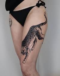 Leopard Tattoo Ideas, Animal Print Tattoo, Tattoo Leopard, Cheetah Print Tattoos, Panther Tattoos, Female Lion Tattoo, Leopard Print Tattoos, Cheetah Tattoo, Leopard Tattoo