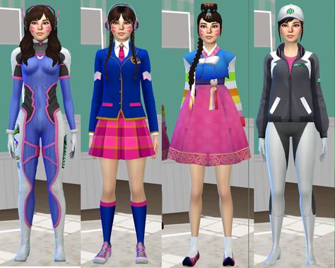 dva Sims 4 Cc Dva Overwatch, Jius Sims, D.va Overwatch, Cc Sims, Sims 4 Clothing, Sims 4 Cc, Sims 4 Mods, The Sims 4, Sims Cc