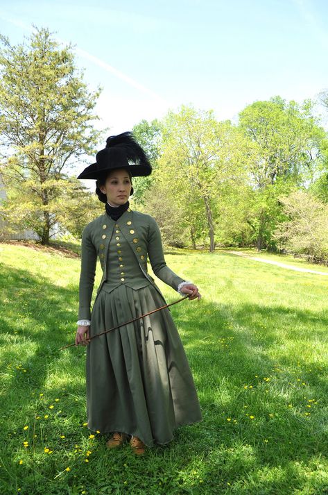 Georgian Dress, 18th Century Dresses, Riding Habit, 18th Century Dress, 18th Century Costume, 18th Century Clothing, 18th Century Fashion, 19th Century Fashion, History Fashion