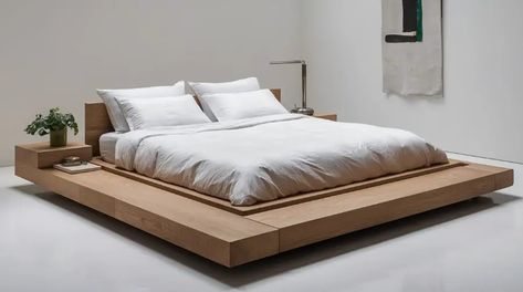 10 Modern Minimalist Bedroom Furniture Ideas for a Sleek Look 1 Japanese Platform Bed, Minimalist Bedroom Furniture, Eclectic Decor Bedroom, Bedroom Furniture Ideas, Japanese Bed, Modern Minimalist Bedroom, Minimalist Bed, Modern Platform Bed, Minimalist Bedroom Design