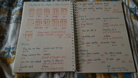 Fly Me To The Moon, Ukulele Chords, To The Moon, Ukulele, The Moon, Singing, Bullet Journal, Guitar, Moon