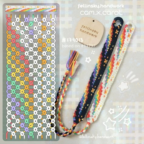 Friendship Bracelet Keychain Normal Pattern, Star Thread Bracelet, Complex Bracelet Patterns, Pattern For Bracelet, Wide Bracelet Patterns, Weave Bracelet Pattern, 10 Strand Friendship Bracelet, Threaded Bracelets Patterns, String Friendship Bracelets Patterns