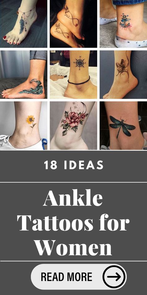 Embrace delicacy and charm with ankle tattoos for women. Discover designs that beautifully adorn your ankle, featuring small symbols, dainty flowers, or minimalist motifs for an enchanting tattoo.🌹 Tattoos For Women Delicate, Dainty Word Tattoos, Ankle Tattoo Ideas For Women, Ankle Tattoo Ideas, Small Symbols, Cute Ankle Tattoos, Ankle Tattoo Designs, Ankle Tattoos For Women, Ankle Tattoos