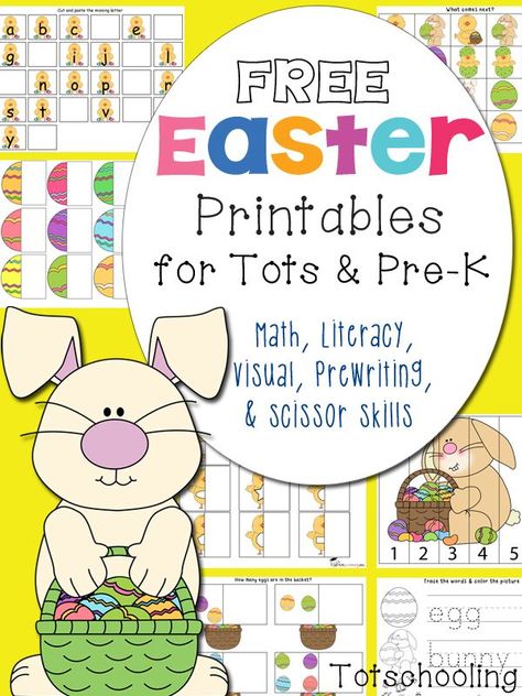 Prek Easter Crafts, Prek Easter, Easter Lessons, Easter Worksheets, Easter School, Easter Crafts For Toddlers, Easter Preschool, Easter Activities For Kids, Easter Printables Free