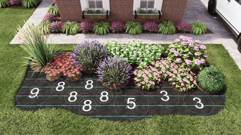 Shop | Plant by Number Perennial Garden Plans, Hydrangea Landscaping, Flower Bed Designs, Front Garden Landscape, Hardiness Zones, Front Yard Garden Design, Front Landscaping, Home Landscaping, Garden Yard Ideas