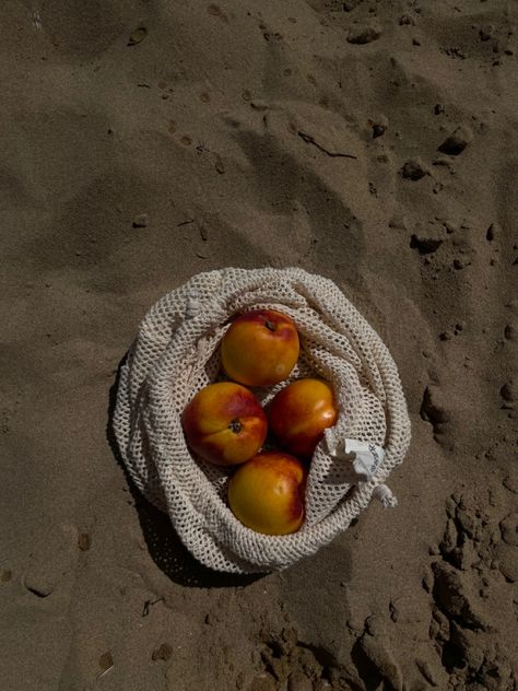 peaches at the beach #aesthetic #peaches #summer #beach Peaches And Cream Aesthetic, Peach On The Beach, At The Beach Aesthetic, Peach Oatmeal Aesthetic, Peaches Aesthetic Fruit, Peach Fruit Aesthetic, The Beach Aesthetic, Peach Asthetics Fruit, Peach Aesthetic