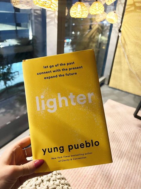 One of the best self love books: Lighter by Yung Pueblo. Yung Pueblo Book, Yung Pueblo, Self Love Books, Let Go Of The Past, Find Someone Who, Love Books, Love Book, Best Self, Let Go