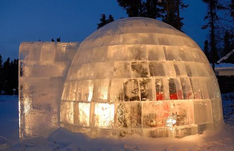 ICE IGLOO Igloo Concept Art, Ice Igloo, Ice Hut, Igloo Ice, North To Alaska, Ice Carving, Angel Kiss, Ice Hotel, Aries Pisces