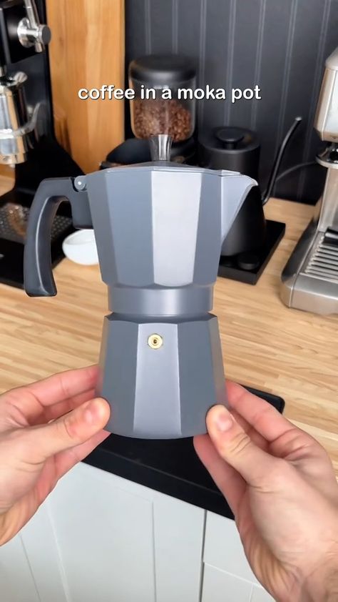 Let's Brew! Coffee In A Moka Pot Coffee Moka Pot, Homemade Cafe, Bialetti Moka, Homemade Coffee Drinks, Stovetop Espresso Maker, Italian Coffee Maker, Stovetop Espresso, Iced Coffee Maker, Coffee Barista