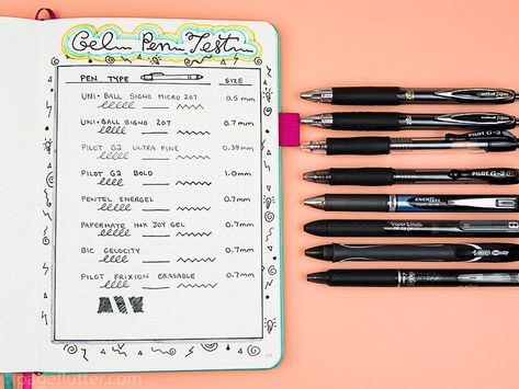 Try these gel pens for Bullet Journaling, Note taking, doodling, and Sketchnotes! Best Note Taking Pens, Pens For Bullet Journaling, Art Supplies List, Pentel Energel, Study Essentials, School Pens, Study Stationery, Best Pens, Writing Pens