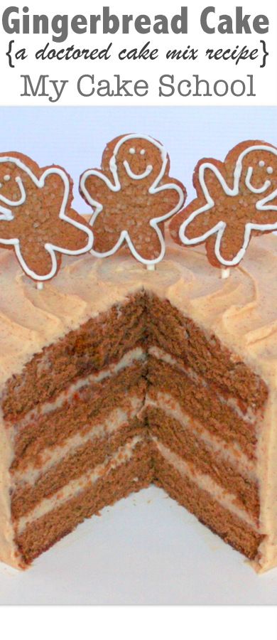 The most delicious Gingerbread Cake! A Doctored Cake Mix Recipe by MyCakeSchool.com! Gingerbread Spice Cake Mix Recipe, Ginger Bread Cake Mix Recipes, Bookstore Christmas, Moist Gingerbread Cake, Moist Gingerbread, Cake Mix Ideas, Cake Mix Cobbler, Doctored Cake Mix Recipes, Cake Mix Doctor