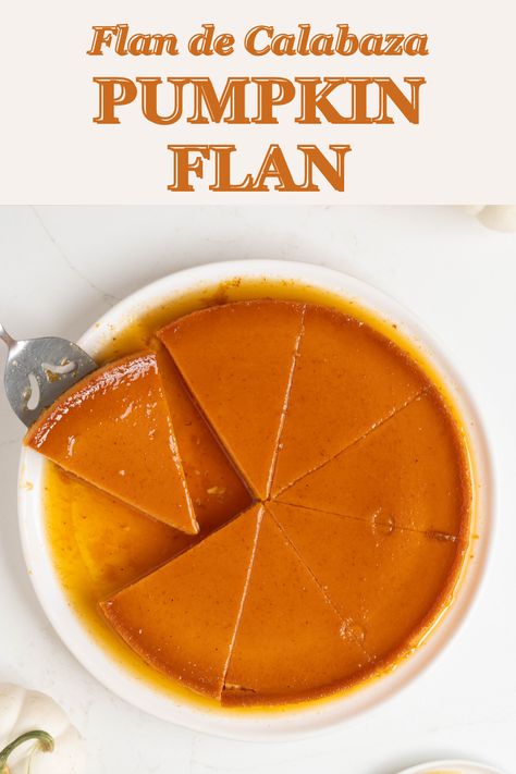 This pumpkin flan (flan de calabaza) is a fun Fall twist on the traditional Puerto Rican dessert. It has that signature custard filling with creamy pumpkin and is topped with a classic caramel sauce. Homemade Flan Recipe, Puerto Rican Dessert, Mexican Flan Recipe, Homemade Flan, Cheese Flan Recipe, Spanish Flan Recipe, Spanish Flan, Cream Cheese Flan, Cheese Flan