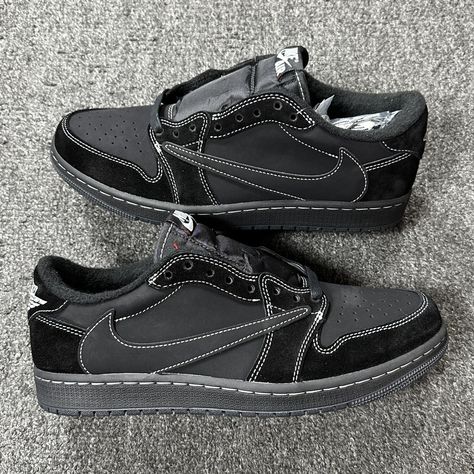 Air Jordan 1 Retro Low OG SP Travis Scott Black Phantom DM7866-001 Black Phantom Travis Scott, Travis Scott Phantom, Travis Scott Black Phantom, Aj 1 Low, Travis Scot, Retro Jordans, Nike Air Jordan 1 Low, Aesthetic Shoes, Christmas 2023