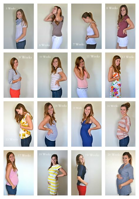 5-20 Weeks Pregnant- cute outfits in all of these! Will make a private little album for my future family of these kinds of pregnancy shots 12 Week Pregnant Outfits, 8 Weeks Pregnant Belly, Pregnancy Bump Week By Week, 12 Week Baby Bump, 8 Weeks Pregnant, 11 Weeks Pregnant, 5 Weeks Pregnant, Baby Progress, Pregnancy Tracker