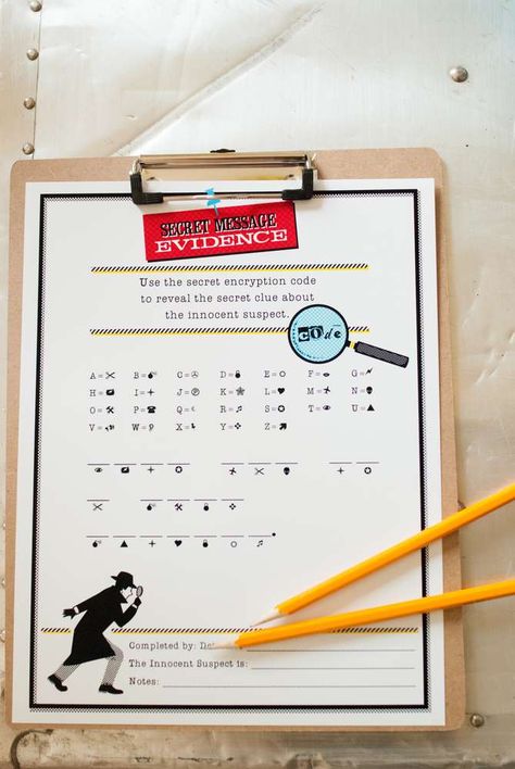 A Vintage Detective Party | CatchMyParty.com Spy Party Ideas, Detective Birthday Party, Vintage Detective, Detective Party, Birthday Grandma, Escape Room Puzzles, Detective Game, Spy Party, Vbs 2024