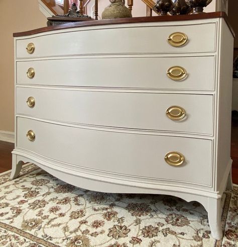 Serpentine Dresser, Dresser Makeover, Off White Color, Storage Unit, Chest Of Drawers, Selling On Etsy, Dresser, Sell On Etsy, Drawers