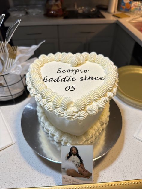 Heart Birthday Cake Scorpio, Scorpio Queen Cake, Scorpio Heart Cake, Scorpio Season Cake, Birthday Cake Scorpio, Scorpio Cake, Walmart Cakes, Scorpio Szn, Queen Cakes