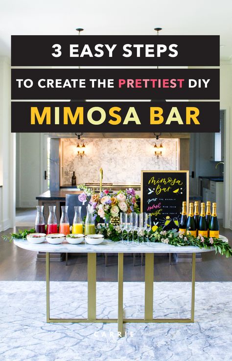 40th Birthday Mimosa Bar, Mimosa Ideas, Mimosas Bar, Diy Mimosa Bar, Diy Mimosa, Diy Brunch, Backyard Bridal Showers, Outdoor Brunch, Brunch Bar