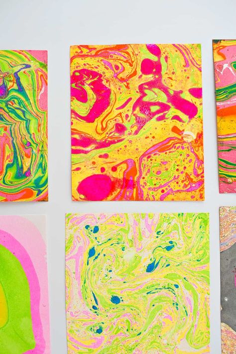 Diy Marbling With Paint, Marblized Paper, Painting Installation, Marbleized Paper, Hello Wonderful, Paper Marbling, Ebru Art, Marbles Crafts, Marbling Techniques