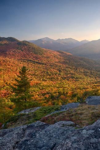 size: 24x16in Photographic Print: Autumn trees on mountain, Baxter Mountain, Adirondack Mountains State Park, New York State, USA : Fine Art Baxter State Park, Adirondack Mountains, Beautiful Mountains, New York State, Autumn Trees, Pretty Places, Nature Travel, Nature Pictures, State Park