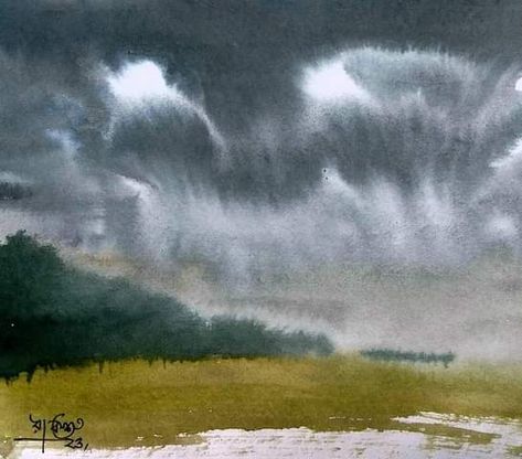 Rainy season drawing watercolor Watercolour Rainy Day, Rainy Season Drawing, Black Clouds, Rainy Season, Rainy Day, Drawings, Quick Saves, Black