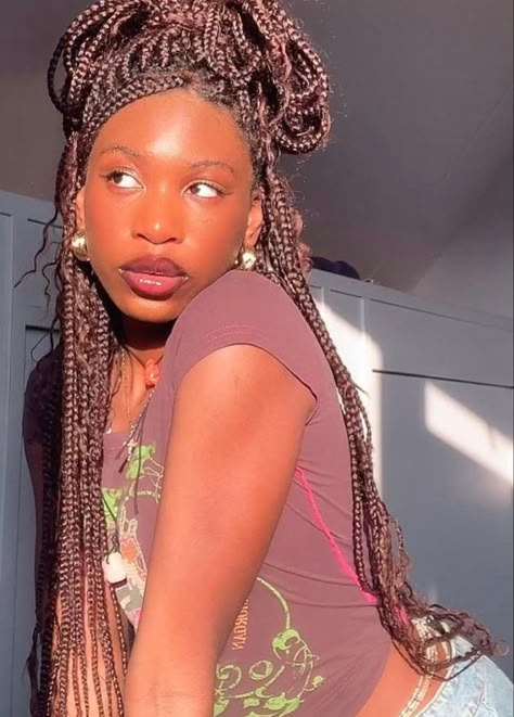 @ funmilayoss Cute Braided Hairstyles, Cute Box Braids Hairstyles, Box Braids Styling, Girls Hairstyles Braids, Long Braids, Baddie Hairstyles, Box Braids Hairstyles, Braids For Black Hair, Washing Hair