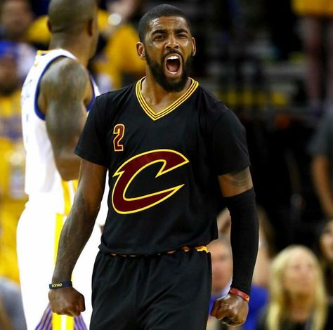 Kyrie Irving went off for 41 points to keep the Cleveland Cavaliers hopes for the title alive. #NBAFinals Kyrie Irving Cavs, Irving Nba, Clothes For Big Men, Basketball Playoffs, Cleveland Cavs, Basketball Baby, Basketball Theme, Sports Coach, Basketball Uniforms