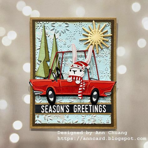 I made a Christmas card. Although Christmas has passed, I just love making Christmas cards. #sizzix #timholtz #timholtzsizzix… | Instagram Sizzix Christmas Cards Ideas, Sizzix Christmas Cards, Tim Holtz Sizzix Dies, Die Cut Christmas Cards, Sizzix Cards, Christmas Vignettes, Tim Holtz Cards, Tim Holtz Sizzix, Christmas Holiday Cards