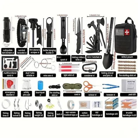 Survival Supplies List, Survival Tin, Survival Kit Ideas, Survivalist Gear, Camping Trip Essentials, Wilderness Survival Shelter, Car Survival Kits, Urban Survival Kit, Kent Rollins