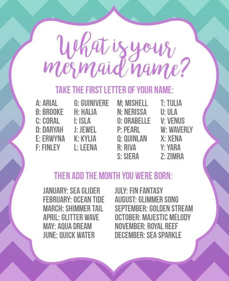 What's Your Princess Name, What Is Your Mermaid Name, How Do You Become A Mermaid, Mermaid Powers List, Whats Your Mermaid Name, Your Princess Name, Your Mermaid Name, Girls Room Mermaid, Funny Name Generator