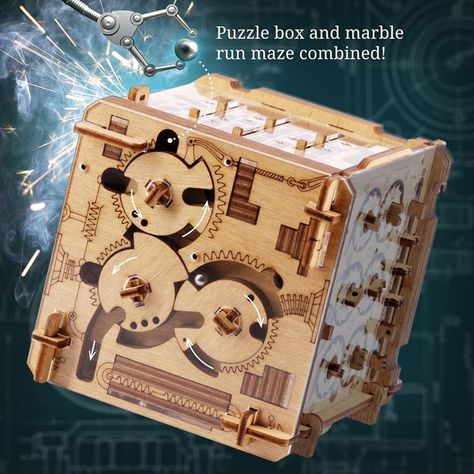 ESCAPE ROOM GAME - Legend says that this mystery labyrinth box was used by secret Cambridge society. Will you be able to solve the secret of the puzzle box? Escape Box, Labyrinth Puzzle, Japanese Puzzle Box, Japanese Puzzle, Wooden Puzzle Box, Escape Room Puzzles, Cube Toy, Maze Puzzles, Escape Room Game