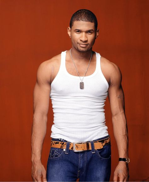 Usher 2000s R&b, Usher Raymond, Long Black Hair, Cute Celebrities, 2000s Fashion, Good Looking Men, Cute Black, Jacket Style, Male Models