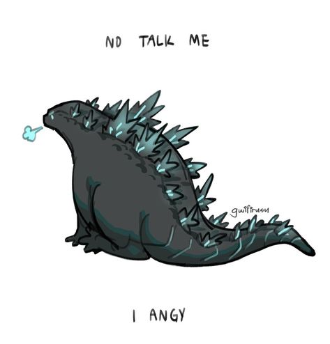 Godzilla Fanart Cute, Cute Godzilla Tattoo, Godzilla Cute, Cute Godzilla, Godzilla Drawing, Godzilla Fanart, Godzilla Tattoo, Big Lizard, Godzilla Funny