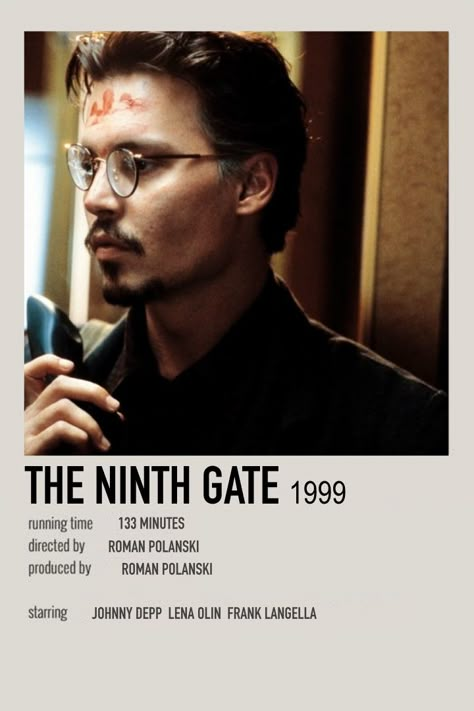 Movie Alternative Poster, Johnny Depp Movies Posters, The Ninth Gate, جوني ديب, Movie Hacks, Movies To Watch Teenagers, Johnny Depp Movies, Night Film, Movie Card