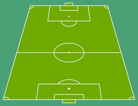 Soccer (Football) Field Templates Football Field Dimensions, Nfl Football Field, Football Positions, Football Formations, Soccer Positions, Soccer Pitch, Football Template, Football Tactics, Pitch Template