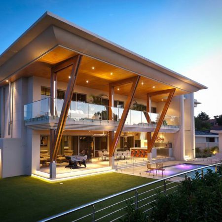 Cantilever Balcony And Roof, striking tools, roofing panels, metal roofing… Cantilever Balcony, Ultra Modern Homes, Casa Country, Contemporary House Design, Modern House Plans, Style At Home, Modern House Exterior, House Designs Exterior, Contemporary Architecture