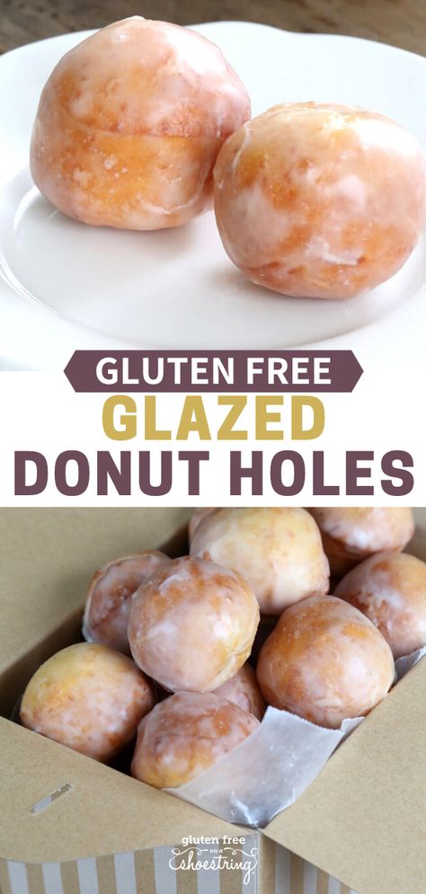 #EasyRecipeChef Gluten Free Donuts Fried, Gluten Free Donut Holes, Gluten Free Baked Donut Recipe, Vegan Gluten Free Donuts, Glazed Donut Holes, Gluten Free Donut, Gluten Free Donuts Baked, Gluten Free Donut Recipe, Gluten Free Doughnuts