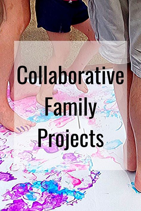 Collaborative Family Art Projects, Cooperative Art Projects, Family Art Night At School, Family Art Activities, Collaborate Art, Play Prompts, Greenhouse Patio, Cultivating Creativity, Art Games For Kids