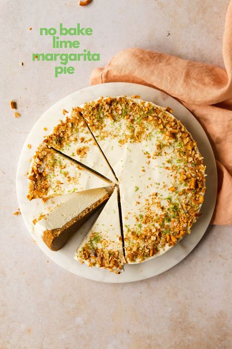 Margarita Pie With Pretzel Crust, Frozen Margarita Pie, Pie With Pretzel Crust, Margarita Pie, Banana Coffee Cakes, Frozen Margarita, Pretzel Crust, Banana Coffee, Frozen Margaritas