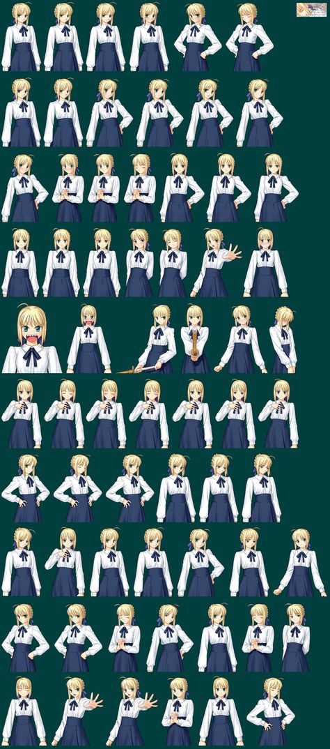 Sprite Poses Reference, Visual Novel Pose Reference, Visual Novel Game Design, Visual Novel Tutorial, Visual Novel Sprite Reference, Visual Novel Character Sprite, Character Sprites Visual Novel, Visual Novel Ideas, Sprite Expressions