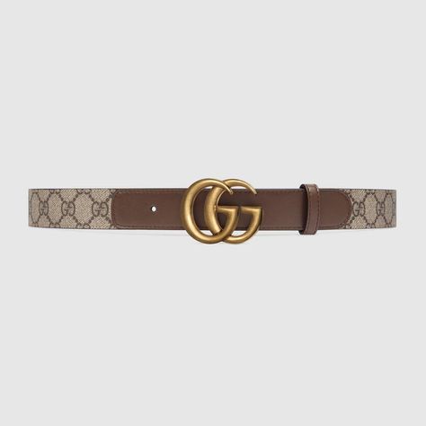 Shop the GG belt with Double G buckle in brown at GUCCI.COM. Enjoy Free Shipping and Complimentary Gift Wrapping. Brown Gucci Belt, Gucci Belt Sizes, Gucci Gg Belt, Womens Designer Belts, Gucci Leather Belt, Gg Belt, Gucci Gifts, Designer Belts, Casual Belt